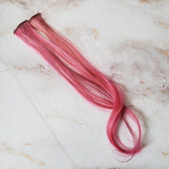 Euronext Pink Clip-In Human Hair Extensions - Picture 7 of 10